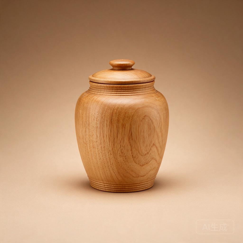 Wooden Tea Caddy Canister