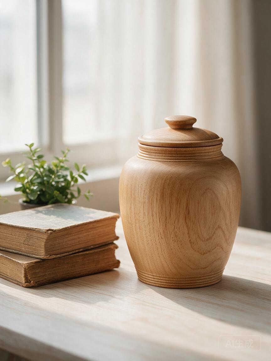 Wooden Tea Caddy Canister - Image 3