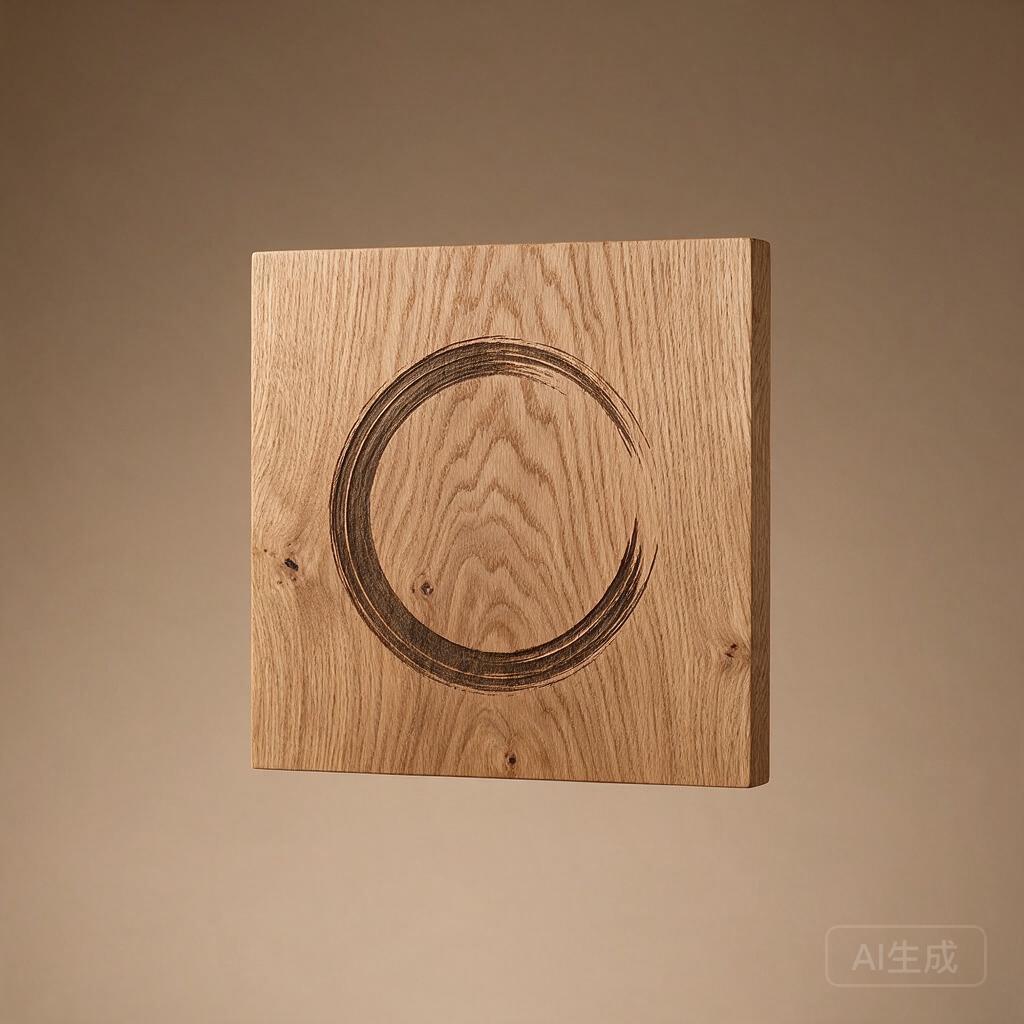 Zen Enso Circle Wood Wall Art
