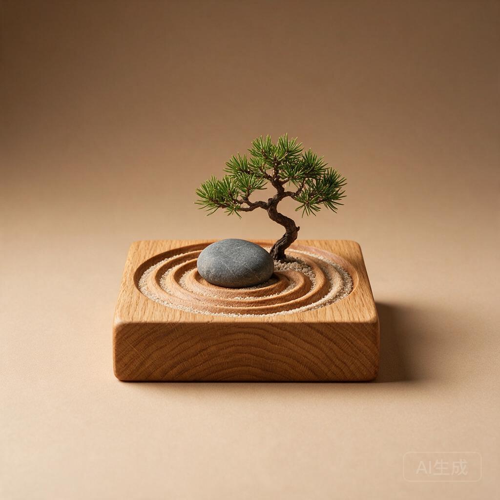 Zen Garden Wood Sculpture
