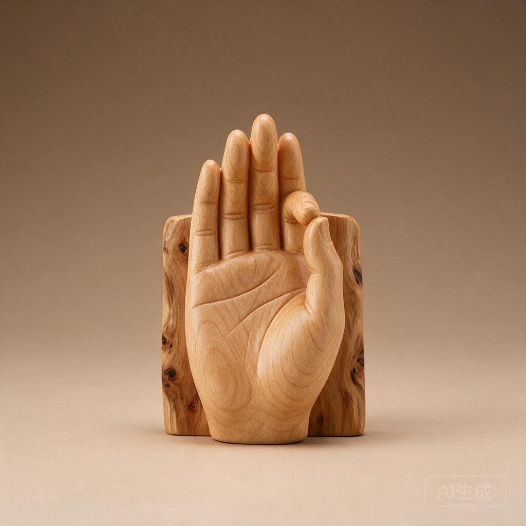 Zen Hand Wood Carving