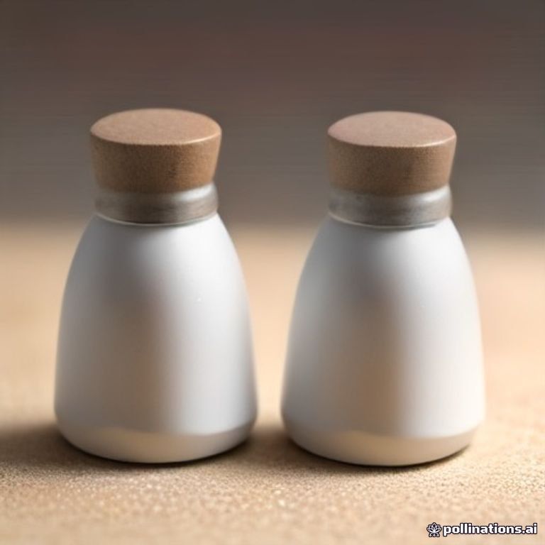 Ceramic Salt Pepper Shaker Set 2pcs Seasoning Condiment