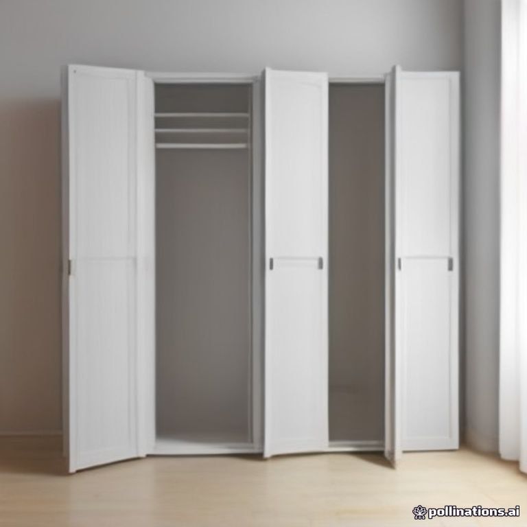 Wardrobe Closet 2 Door Armoire Wood Bedroom Storage Full Mirror