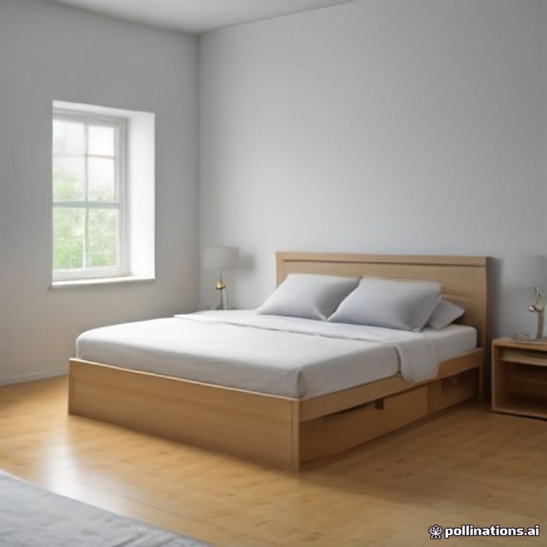 Bed Frame Queen Size Wood Platform Headboard Storage Drawers