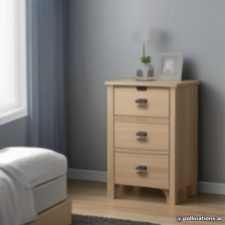 Nightstand 2 Pack 3 Drawer Bedside Table Wood Bedroom Storage Cabinet