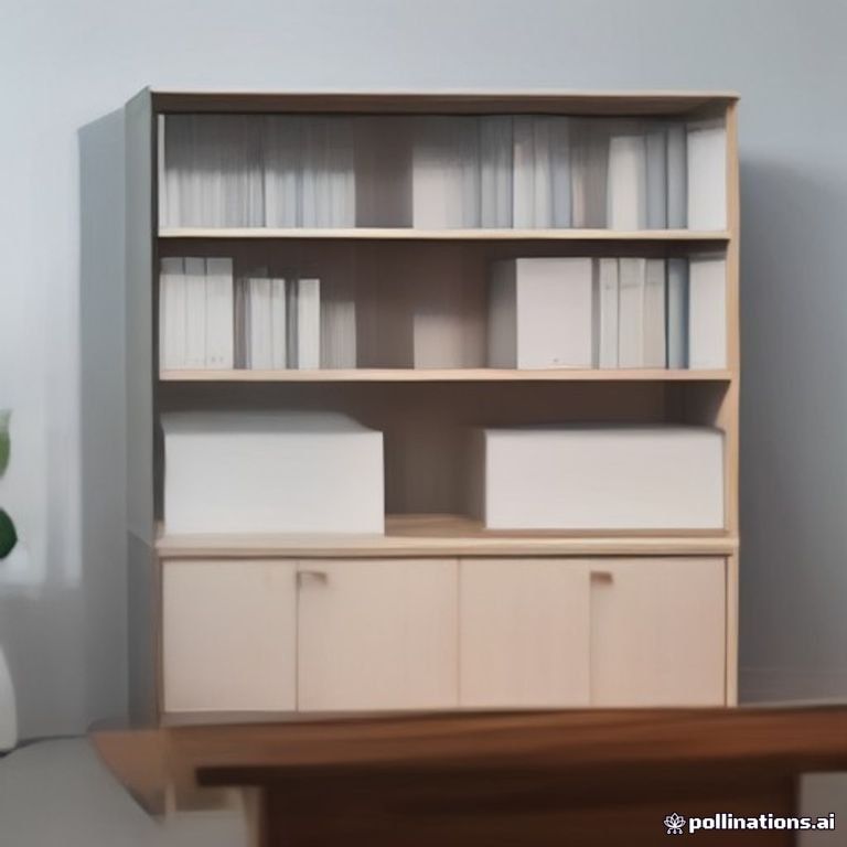 Bookshelf 5 Tier Office Storage Bookcase Wood Display Shelf
