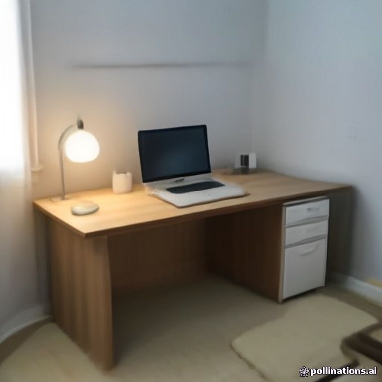 Office Desk 47 Inch Writing Table Computer Workstation Wood Storage
