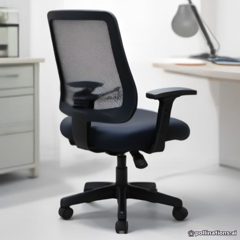 Office Chair Task Mesh Mid Back Adjustable Swivel Lumbar Support