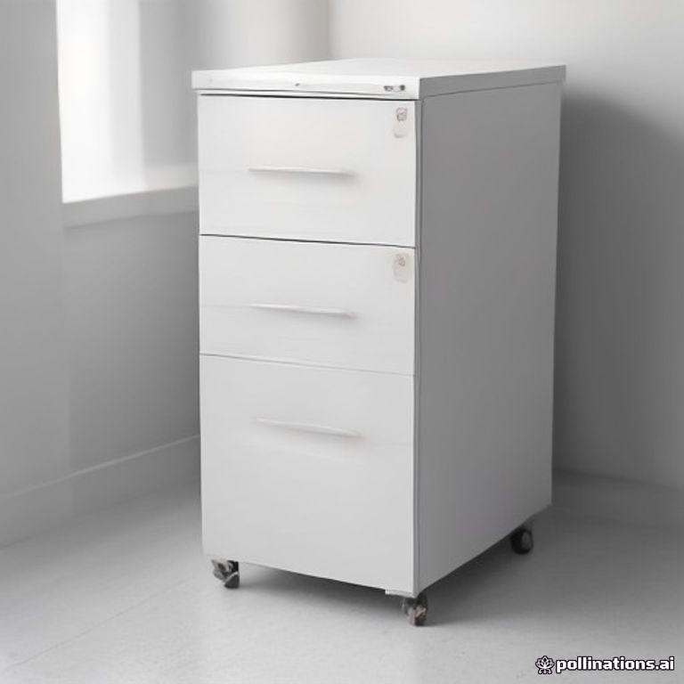 Filing Cabinet 3 Drawer Metal Mobile Locking Office Storage Casters