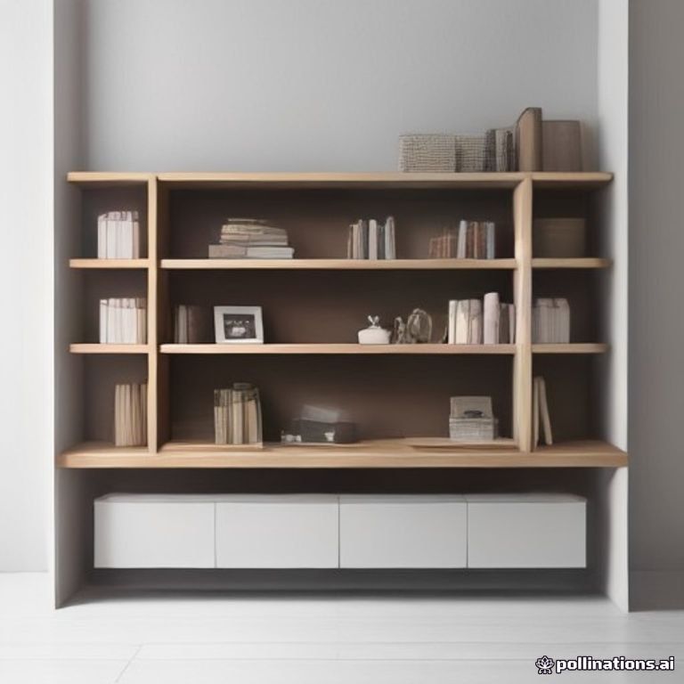 Bookshelf 5 Tier Office Bookcase Wood Storage Display Shelf Wide