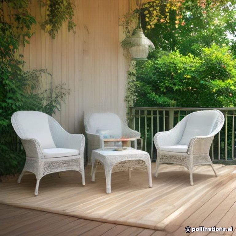 Patio Chair 4 Pack Wicker Rattan Outdoor Garden Conversation Set