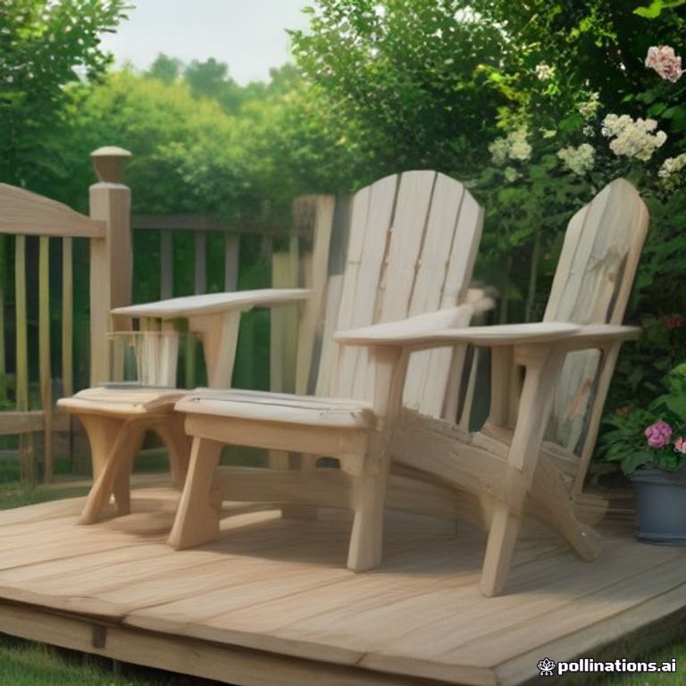 Patio Chair 2 Pack Adirondack Wood Outdoor Garden Lawn Seat