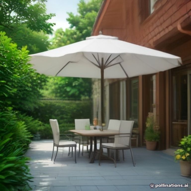 Patio Umbrella 8ft Outdoor Garden Sun Shade Market Push Button