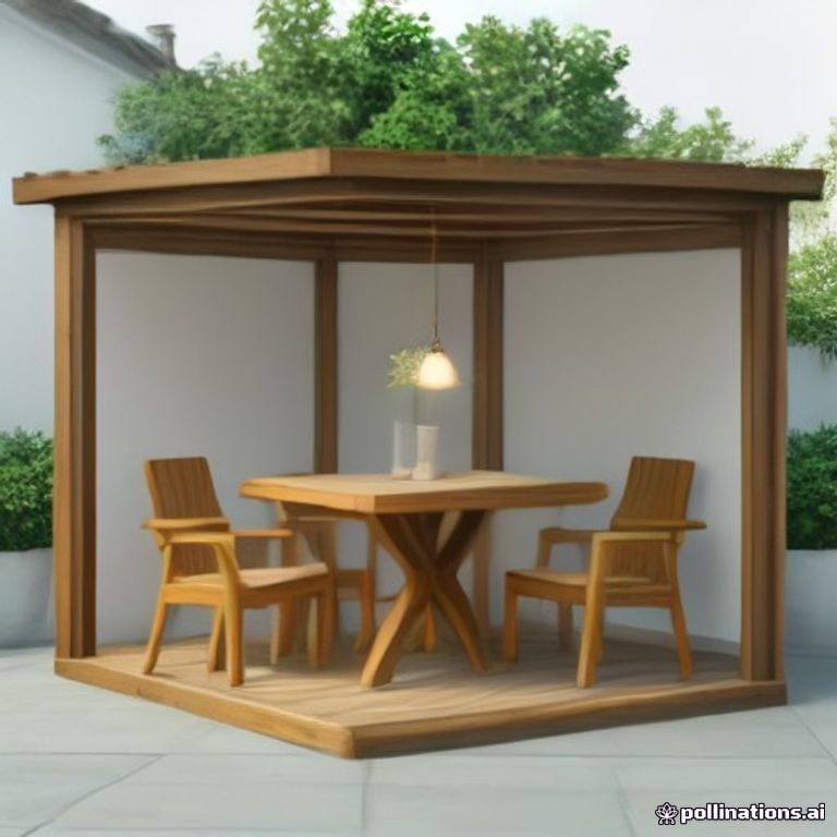 Patio Table 38 Inch Square Outdoor Garden Dining Wood Metal Frame