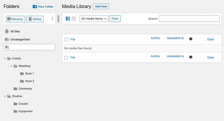 FileBird插件界面